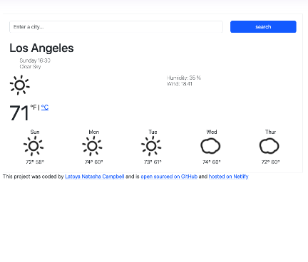 react weather app